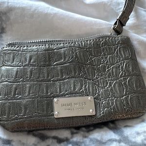 Nine West Snakeskin Wristlet Clutch